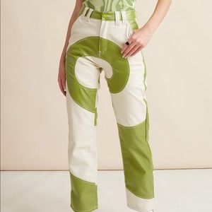 Emmiol • Pu Leather swirl pants